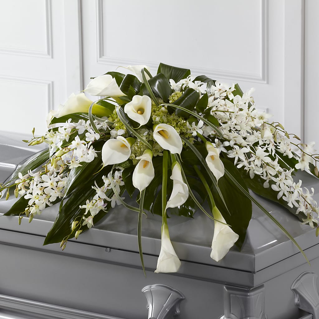 Angel Wings Casket Spray – Amour Florist, Belford NJ