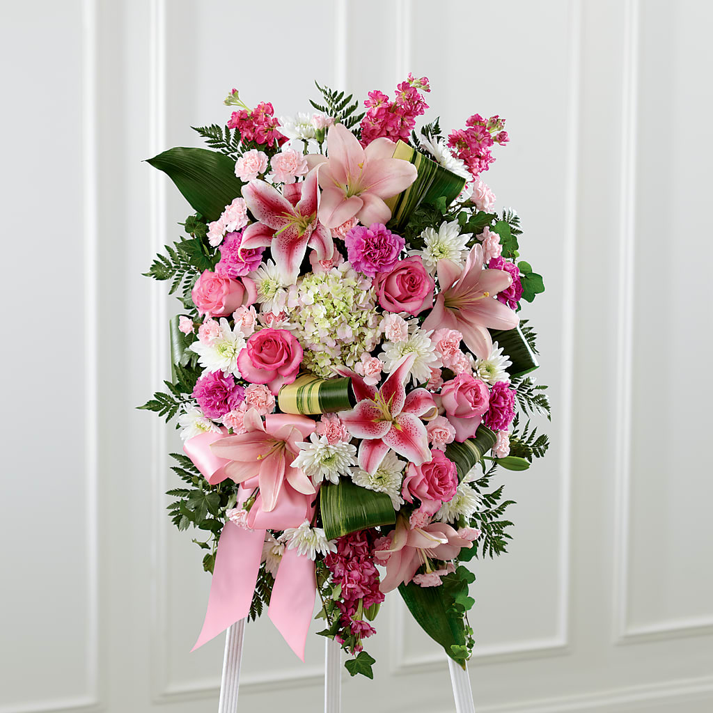 Comforting Standing Spray – Amour Florist, Belford NJ