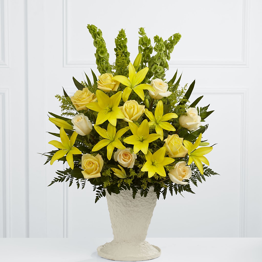 Golden Memories Arrangement – Amour Florist, Belford NJ