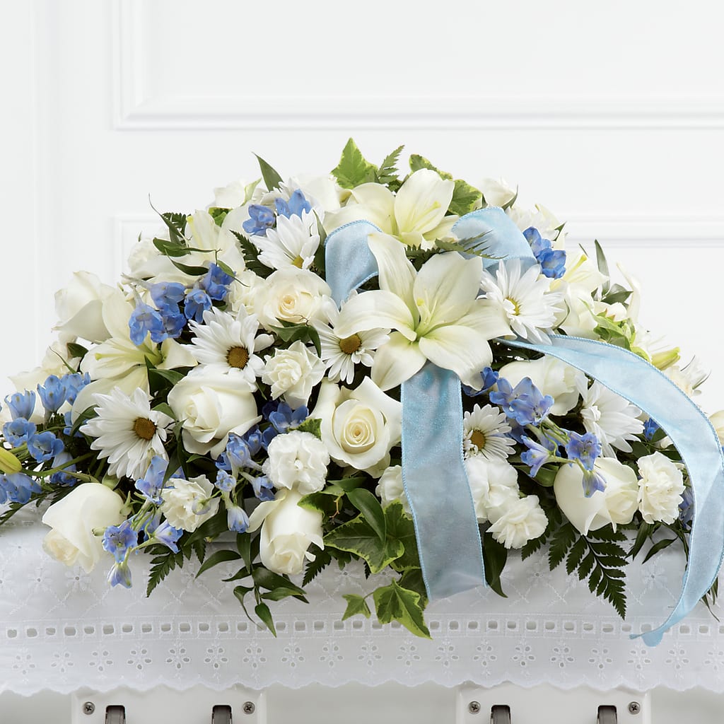 Tender Treasure Casket Spray – Amour Florist, Belford NJ