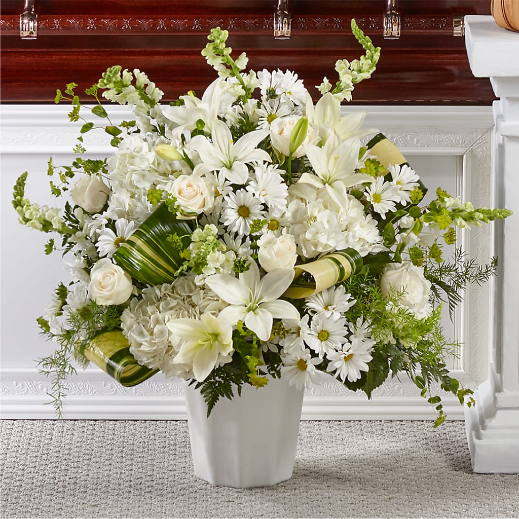 Thoughts of Tranquility Floor Basket – Amour Florist, Belford NJ