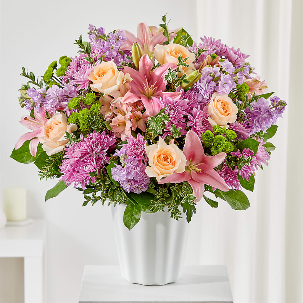 Supportive Embrace Tabletop Basket – Amour Florist, Belford NJ