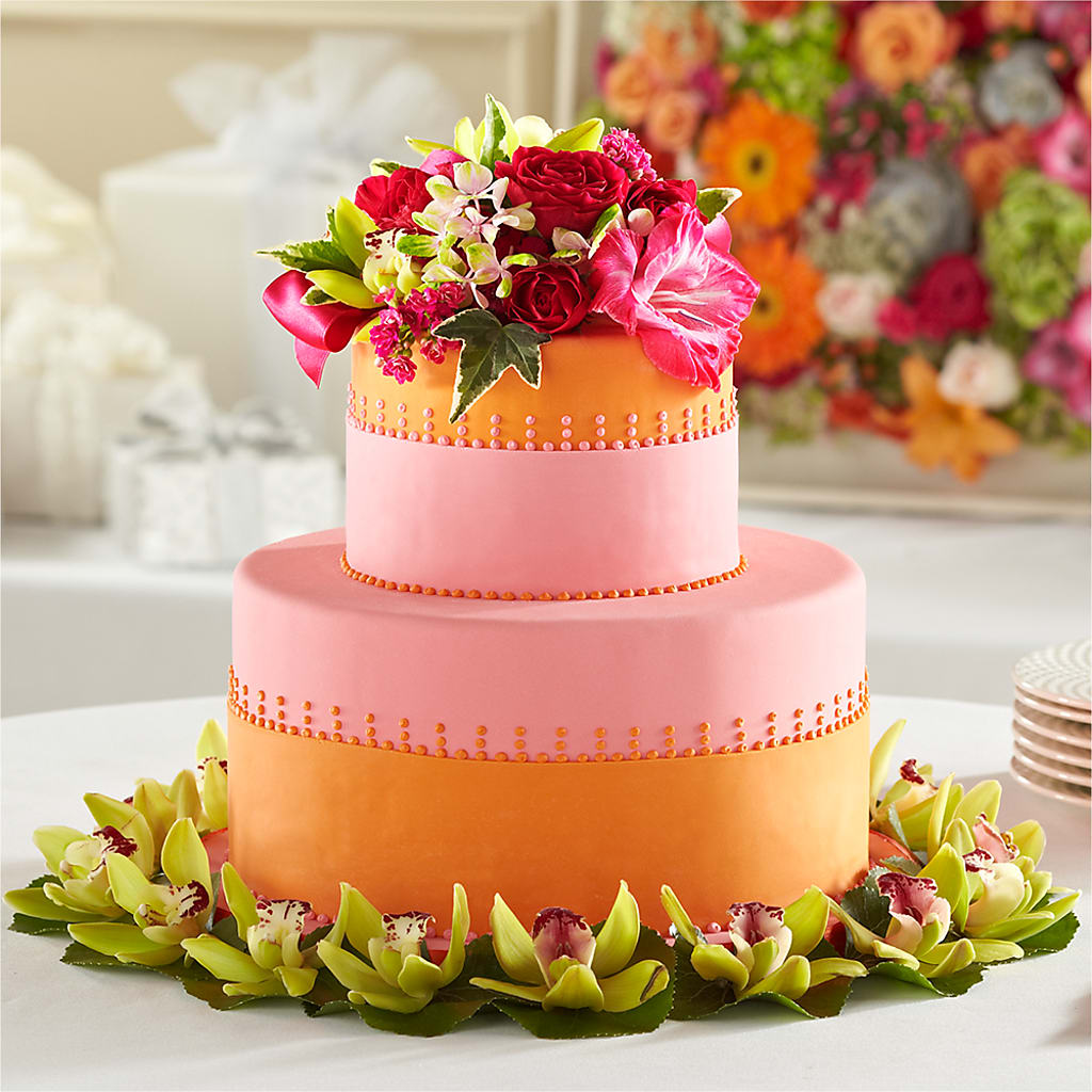 Sweet Citrus Cake Decor – Amour Florist, Belford NJ