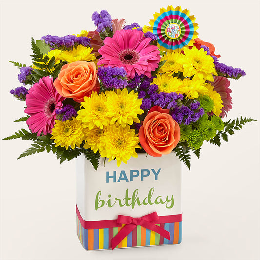 Birthday Brights Bouquet –  Amour Florist, Belford NJ