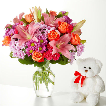 One and Only Bouquet and Bear Bundle –  Amour Florist, Belford NJ