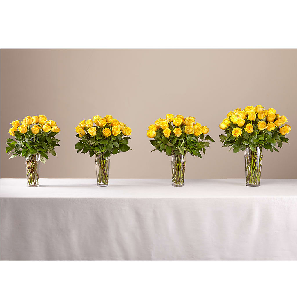 Long Stem Yellow Rose Bouquet –  Amour Florist, Belford NJ