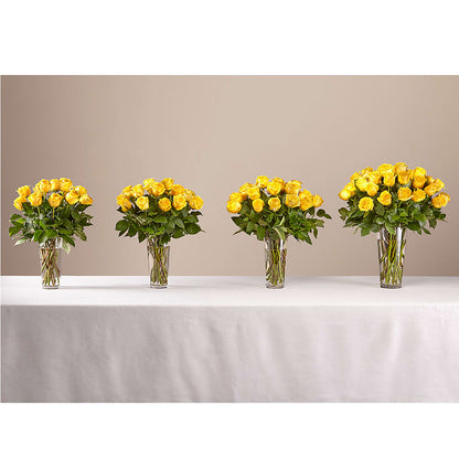 Long Stem Yellow Rose Bouquet –  Amour Florist, Belford NJ