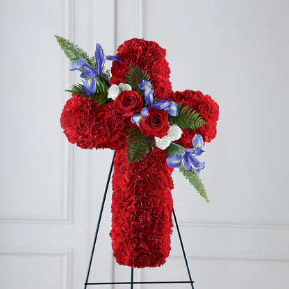 Faithful Hero Floral Cross –  Amour Florist, Belford NJ