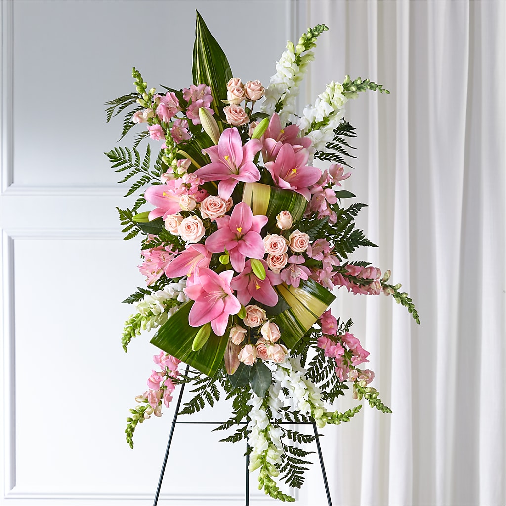 Elegant Embrace Standing Spray –  Amour Florist, Belford NJ