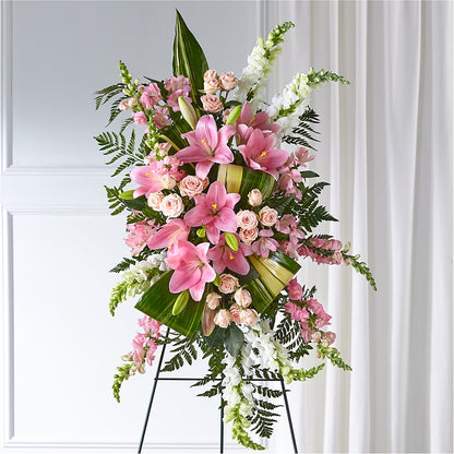 Elegant Embrace Standing Spray –  Amour Florist, Belford NJ