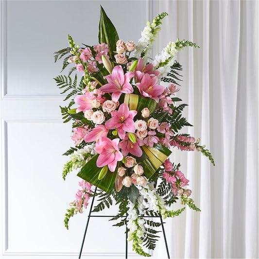 Elegant Embrace Standing Spray –  Amour Florist, Belford NJ