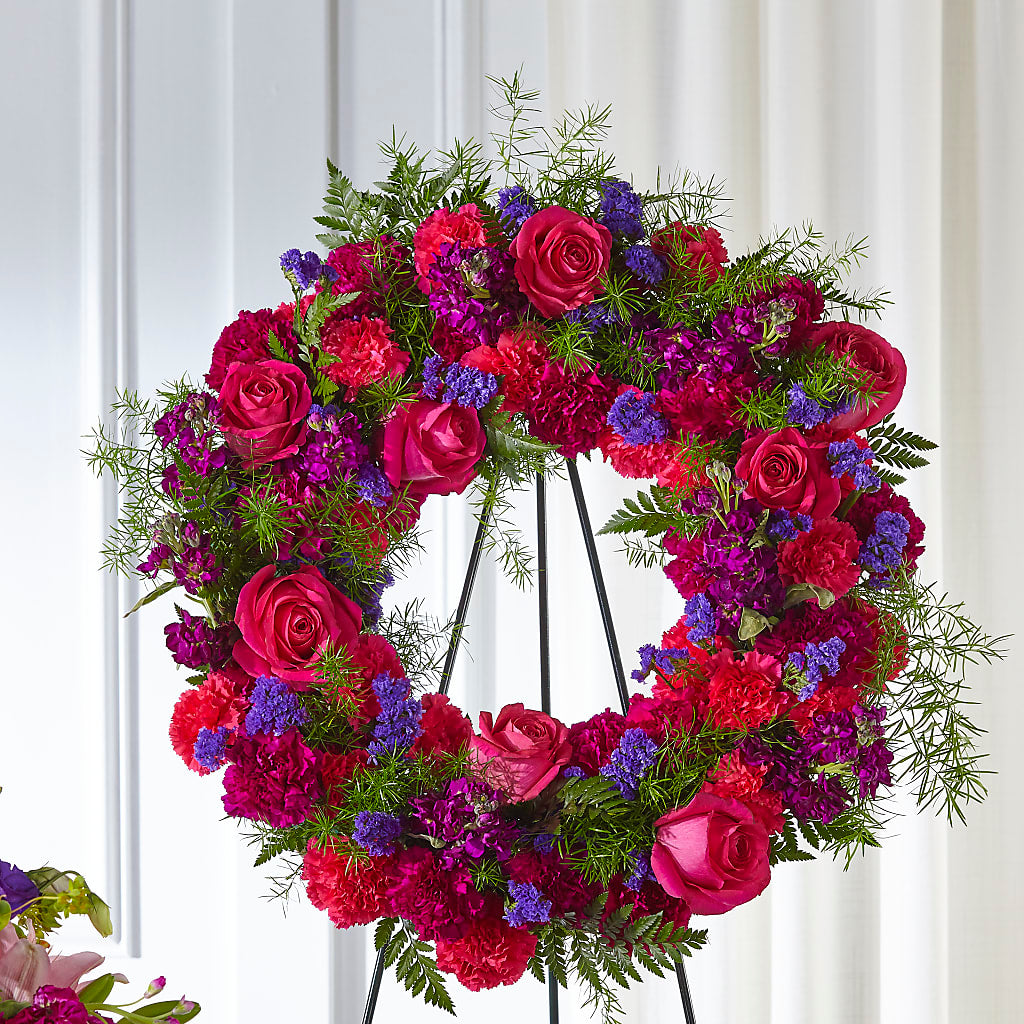 Calming Colors Wreath –  Amour Florist, Belford NJ