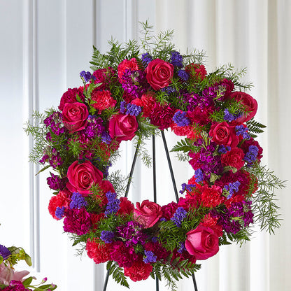 Calming Colors Wreath –  Amour Florist, Belford NJ