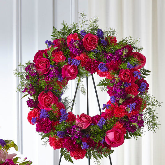 Calming Colors Wreath –  Amour Florist, Belford NJ