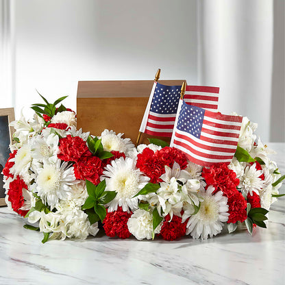 Spirit of Patriotism Cremation Adornment –  Amour Florist, Belford NJ